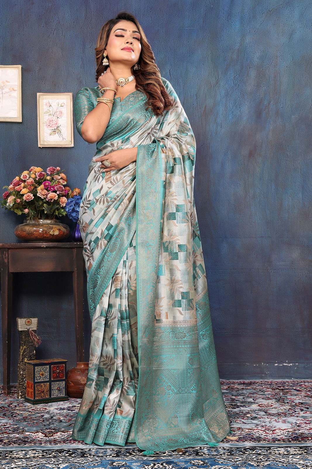Src Neelima Weaving Digital Printed Sarees Wholesale Shop In Surat